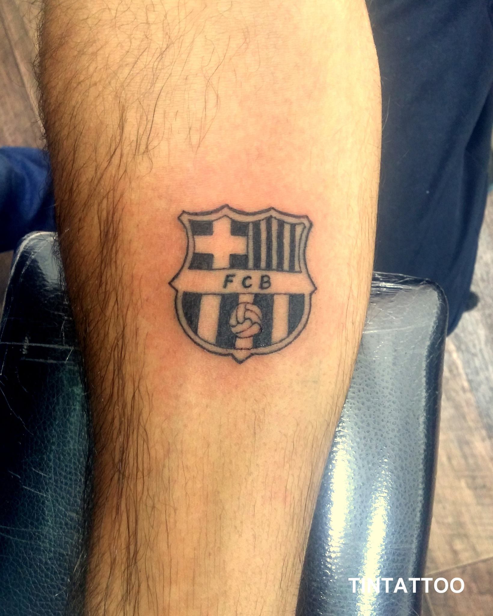Fc barcelona face tattoos